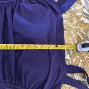INC International Concepts Deep Blue One Piece Swimsuit